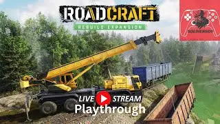 Using the Timberworks Vehicles, PS5 RoadCraft DLC Rebuild Live Playthrough Part 58