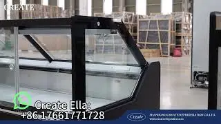 Hot selling Deli showcase, with large storage box or right angle flat top or remote，choose as needed