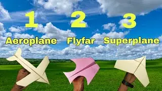 Aeroplane | Flyfar and Superplane l How to make Paper Plane 🔥🔥