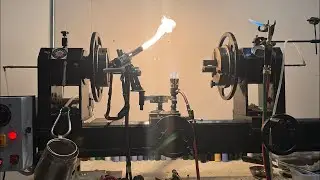 Live Glassblowing Tutorial  - Handmade American Glass/Colors - finishing custom cats toppers