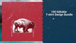 100 Editable T-shirt Designs