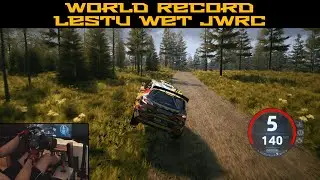 World Record Time Trial | EA Sports WRC 24 | Finland Lestu Wet | Junior WRC | Fanatec