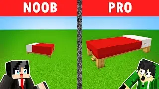 NOOB VS PRO: GIANT BED HOUSE BUILD CHALLENGE | Minecraft OMOCITY (Tagalog)