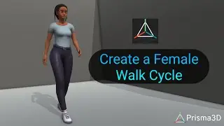 Master Smooth Walk Cycle Animation in Prisma 3D | Step-by-Step Character Animation |
