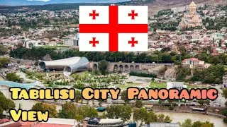 Tabilisi City Panoramic View From Narikala Fortress