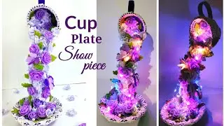 Plastic Bottle Craft Ideas || Floting Tea Cup with Plastic Bottle || DIY Tea Cup Craft Ideas