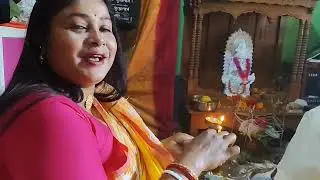 🥰 শ্রী শ্রী সরস্বতী দেবী পুষ্পাঞ্জলী নমস্তুতে 🙏#vlog #views #like #subscribe 