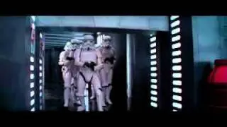 Star Wars IV Storm Trooper Hits His Head