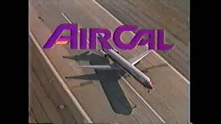 Vintage Commercial: AirCal (defunct airline) Burbank Airport (1982)