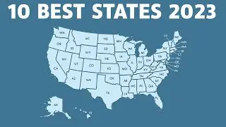 10 Best USA States to Move to in 2023 | 10 Top States 2023 | 10 Best States to live 2023