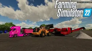 FS22|Let`s Play Farming Simulator 22|Open a big gravel pit in Elmcreek Ep 02