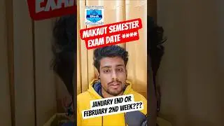 #makaut🔴MAKAUT SEMESTER EXAM DATE *****🗓️#viral #shorts #viral #ytshorts