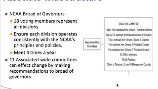 Lecture 8 Governance in college sports Part 1