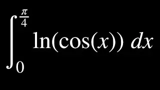 integral from 0 to pi/4 of ln(cosx) dx