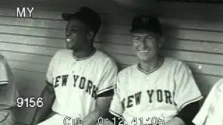 1956 New York Giants Bill Rigney and Willie Mays