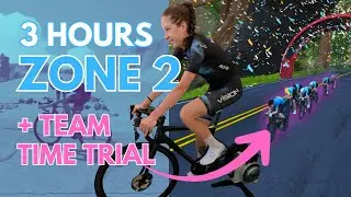3 hours Z2 + Team Time Trial to finish! On Zwift