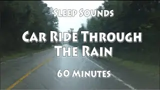 Driving in the Rain - Sounds to Help You Sleep - 1 hr