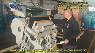 TYMB930 Semi Automatic Paper Book Cover Hot Foil Stamping Machine to Egypt