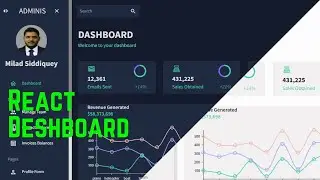 Responsive React Admin Dashboard App. Using React, Material UI, Data Grid, Light & Dark Mode