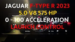 Jaguar F-Type R 75 2023 5.0 V8 575 HP LAUNCH CONTROL, ACCELERATION 0-100