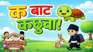 क बाट कछुवा (Ka Bata Kachuwa) | MACCHALAYE | Kindergarten Nepali Alphabet Rhythms. 