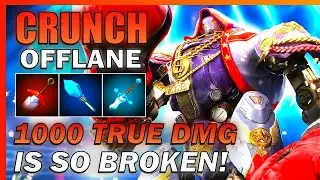 CRUNCH dealing 1000 TRUE DAMAGE with ONE ABILITY IS CRAZY! - Predecessor Offlane Gameplay