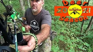 Ohio Public Land Deer Hunting: First sit of the Year Primitive Camping Self-Filmed Saddle Hunt! Ep.1