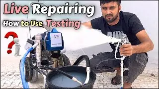 How to Assemble Repair Part On Airless Spray Machine | How to Use Airless Spray Machine