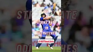 Unraveling The Secret: Top Player with Best Strike Rate In ODI Matches #shortsfeed