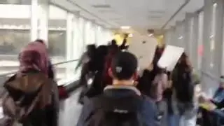 Occupy CUNY - Hunter Students March to President Raab's Office