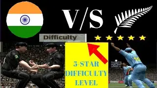 EA Sports Cricket 07- India V New Zealand 5-Star Level Match Gameplay(PC)