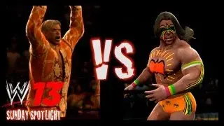 WWE '13 Sunday Spotlight 1 - Flair Vs Warrior