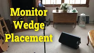 Monitor Wedge Stage Placement, Live Sound.