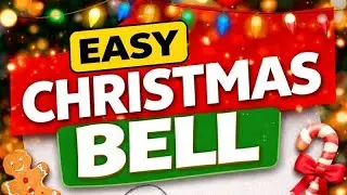 How to make Christmas bell 🔔 easy step by step drawing for beginners 