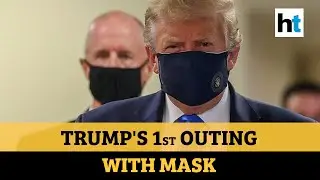 Donald Trump wears a mask for the first time amid Covid pandemic