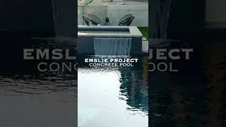 Luxury Infinity Pool with Built-In Spa | The Emslie Project #Shorts