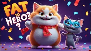 Na&iuml;ve Fat Kitten Turns Hero After Naughty Pranks | Funny Cartoon Cat Skit