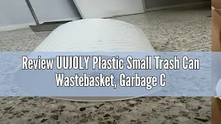 Review UUJOLY Plastic Small Trash Can Wastebasket, Garbage Container Basket for Bathrooms, Laundry R