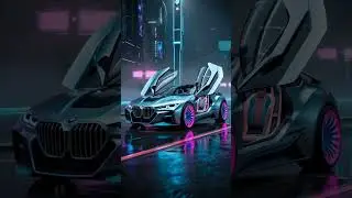 Future BMW Supercar | Cyberpunk Dream Machine in Neon City #shorts