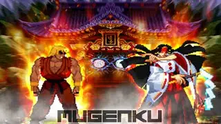 Reu Evil Ken vs Mizuki Rashojin. Street Fighter MUGEN Multiverse