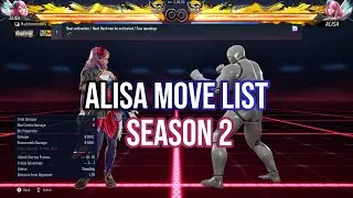 Alisa Season 2 Move List - Tekken 8