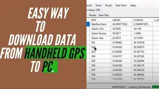 How to download a data from hand held GPS to PC | ArcGGIS | ArcGIS Pro