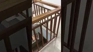 #woodpolishing #design #hardwood, staircase design, gi pipe used staircase, wood graining #teakwood