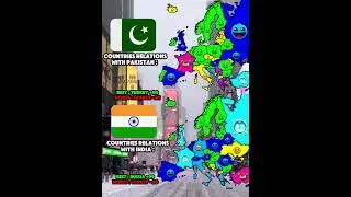 Countries relations with india vs pakistan #history #asiancountries #europe #freepalestinehomeland