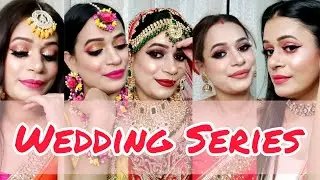 Wedding Series, Engagement makeup, Haldi makeup, Bridal makeup, Wedding Guest Makeup look
