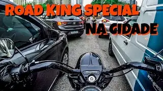 Teste Ride Avaliação - Harley Davidson Road King Special na cidade #harleydavidson #roadking