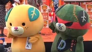 ゆるキャラ「ダークみきゃん」が東京初登場！「愛のくに 愛顔のえひめフェスティバル」2　#Dark Mican　#Yuru character