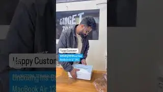 Happy customer from Gadget Zone unboxing his brand-new Mac #MacBook ￼￼#HappyCustomer #gadgetzone