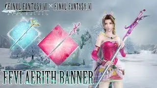 Aerith banner - Final Fantasy VI crossover banner review || Final Fantasy VII Ever Crisis