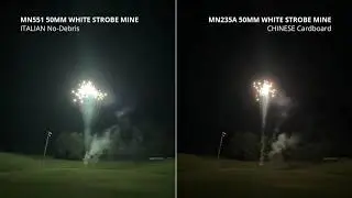 Italian versus Chinese Single-Shot Fireworks (Comets and Mines) - '76 Pro Line